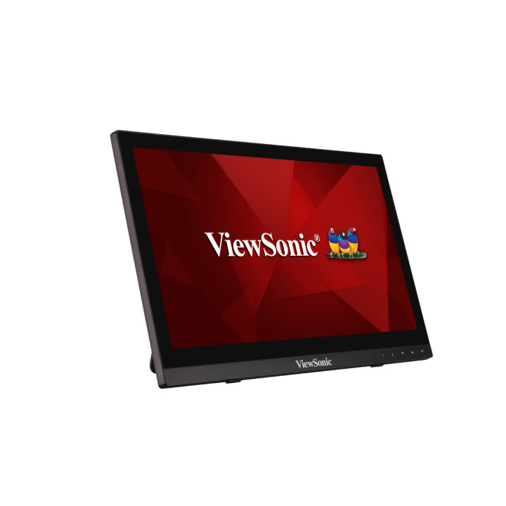 Монитор ViewSonic TD1630-3, 15.6" HD TN Тъчскрийн, 1366x768 ,10 points touch, 12ms, 220 cd/m2, 500:1, VGA, HDMI, USB, speakers -