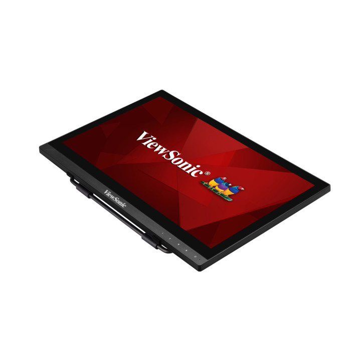 Монитор ViewSonic TD1630-3, 15.6" HD TN Тъчскрийн, 1366x768 ,10 points touch, 12ms, 220 cd/m2, 500:1, VGA, HDMI, USB, speakers -