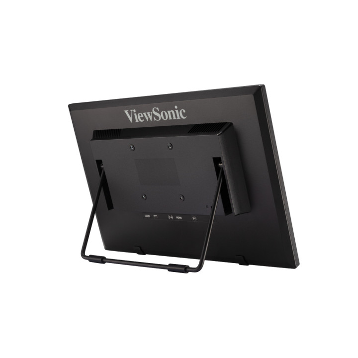 Монитор ViewSonic TD1630-3, 15.6" HD TN Тъчскрийн, 1366x768 ,10 points touch, 12ms, 220 cd/m2, 500:1, VGA, HDMI, USB, speakers -