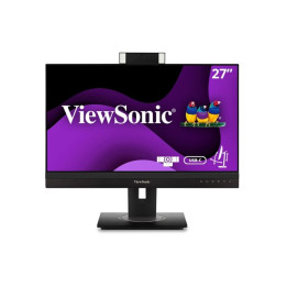 Монитор VIEWSONIC VG2756V-2K, 27" QHD IPS, webcam с LED осветление, USB-C докинг станция с 90W захранване - 1