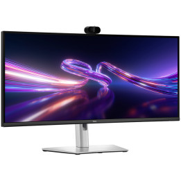 Монитор DELL P3426WEV, 34" WQHD IPS Curved 3440x1440, вградена камера, RJ-45 порт и USB-C с Power Delivery - 1