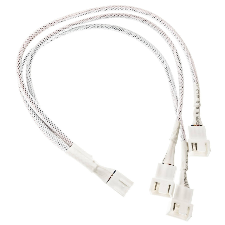 Кабел Kolink PWM 1-3 Сплитер, 350 мм, Оплетен, Бял - ZUAD-1632 - 2