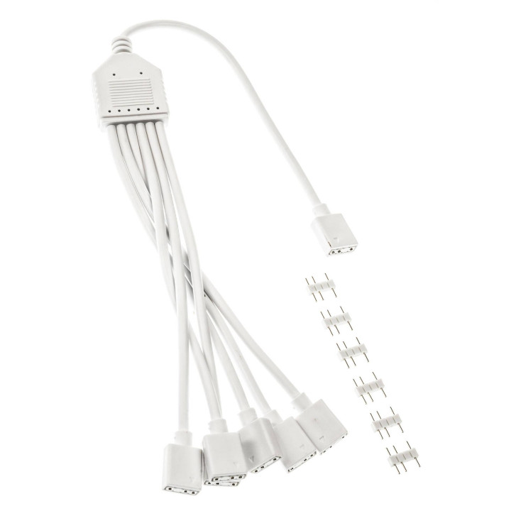Кабел Kolink ARGB 1-6 сплитер, 30 cm, 3-pin конектор - ZUAD-1630 - 2