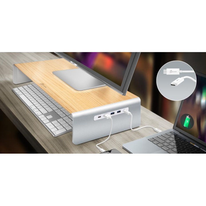 Поставка за монитор j5create JCT425, USB Type-C/PD, 4K HDMI, 6-Port USB 3.0 - JCT425 - 2