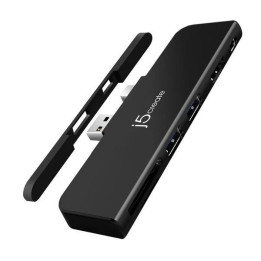 Докинг станция j5create JDD320B, USB-A, Mini DP, SD, MicroSD, HDMI - J5-JDD320B - 1