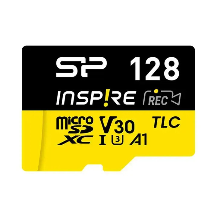 SD карта Silicon Power Inspire, 128GB microSDXC Class 10 UHS-I U3 V30 A2 - SP128GBSTXLA2V1NSP - 1