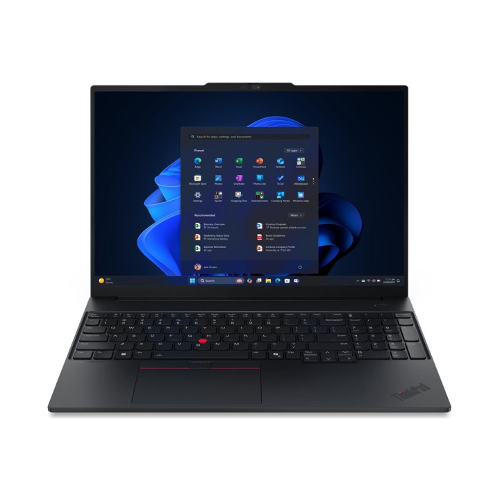 Лаптоп LENOVO ThinkPad E16 G3, 16" WQXGA 120Hz, Intel Core Ultra 5 135H, 32GB DDR5, 1TB SSD, DOS - 21SR009TBM - 1