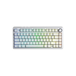 Bluetooth механична геймърска клавиатура Aula F75HE, 75%, Magnetic Black King Linear, RGB, Алуминиум - F75HE-BKS-WH - 1