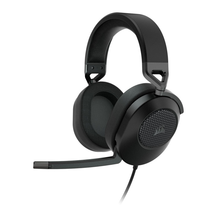 Геймърски слушалки Corsair HS65 Carbon, с кабел, 3.5mm/USB, микрофон - CA-9011270-EU - 1