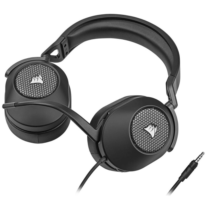 Геймърски слушалки Corsair HS65 Carbon, с кабел, 3.5mm/USB, микрофон - CA-9011270-EU - 5