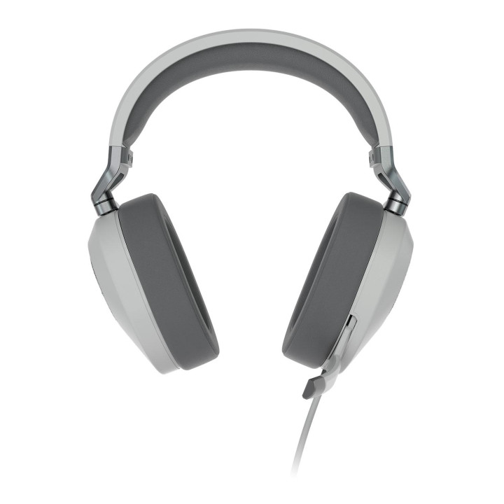 Геймърски слушалки Corsair HS65, 50mm, 32Ω, с микрофон, бели - CA-9011271-EU - 3