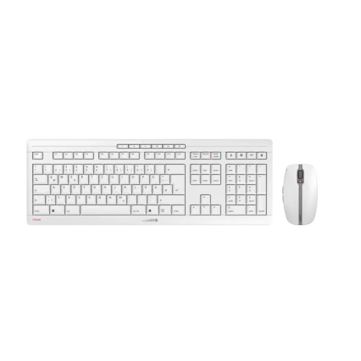 Безжична мишка и клавиатура CHERRY JD-8560EU-0, SX ножичен механизъм, Бял - JD-8560EU-0 - 1