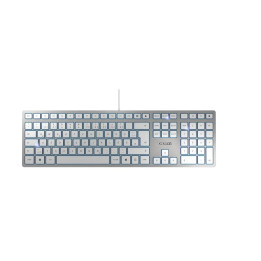 Жична клавиатура CHERRY KC 6000 Slim, USB, SX ножичен механизъм, Подсветка - JK-1600EU-1 - 1
