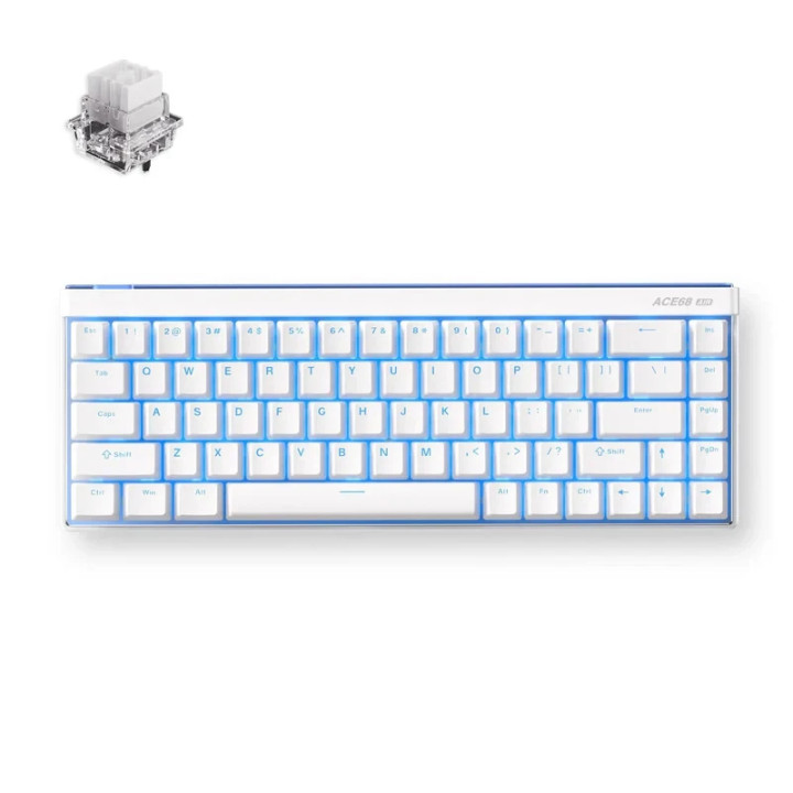 Механична геймърска клавиатура MCHOSE Ace 68 Air, 68 клавиша, Mount Tai Magnetic Switch GT Tactile, RGB подсветка, 8000Hz - MC-A