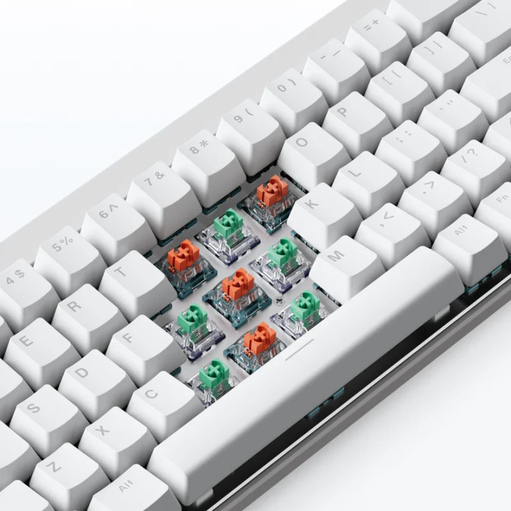 Механична геймърска клавиатура MCHOSE Ace 68 Air, 65%, Mount Tai Magnetic Switch GT Tactile, 8000Hz, Алуминий, Черна - MC-ACE68A