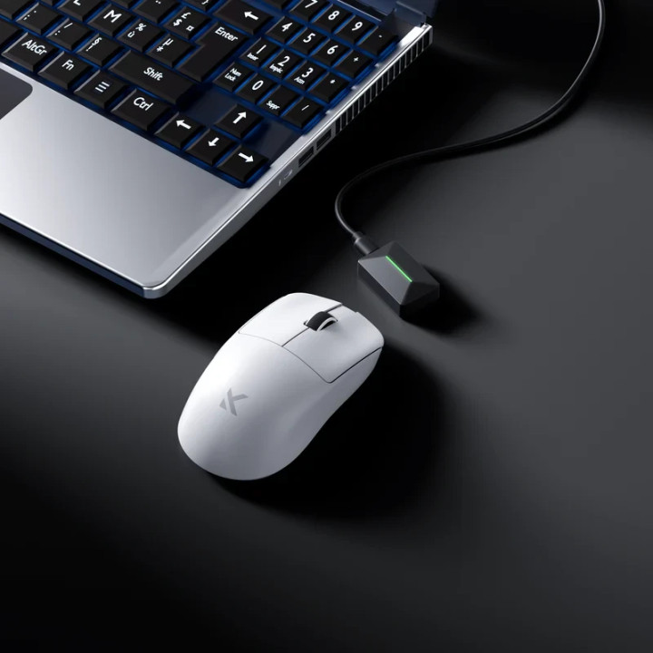 Bluetooth/Безжична геймърска мишка MCHOSE L7 Ultra Plus, Бял, Оптична Kailh, 8000Hz, 42000 DPI - HW-L7-13KH - 5
