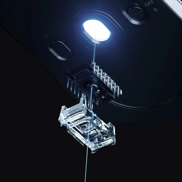 Bluetooth/Безжична геймърска мишка MCHOSE L7 Ultra Plus, Бял, Оптична Kailh, 8000Hz, 42000 DPI - HW-L7-13KH - 10