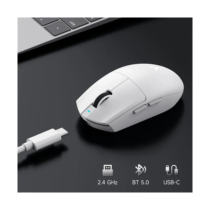 Bluetooth/Безжична геймърска мишка MCHOSE G3 V2, Бяла, Omron механични суичове, 12000 DPI, 1000Hz - MC-G3V2-4 - 3
