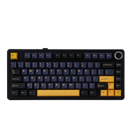 Bluetooth механична геймърска клавиатура Aula F75 Thunder Black, 75%, Reaper Switch Linear, RGB подсветка - F75-THUNDER-RS-BK - 