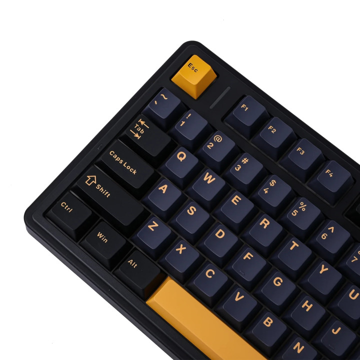 Bluetooth механична геймърска клавиатура Aula F75 Thunder Black, 75%, Reaper Switch Linear, RGB подсветка - F75-THUNDER-RS-BK - 