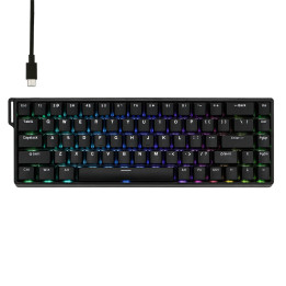 Механична геймърска клавиатура Aula WIN68 HE, 65%, Greywood Magnetic Switch Linear, 8000Hz, RGB подсветка - WIN68-HE-BK - 1