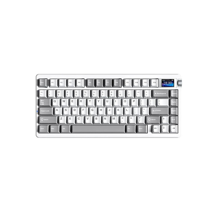 Bluetooth механична геймърска клавиатура Aula NOVA 75, Star Vector Linear Switch, 87 клавиша, RGB подсветка, алуминиева основа -