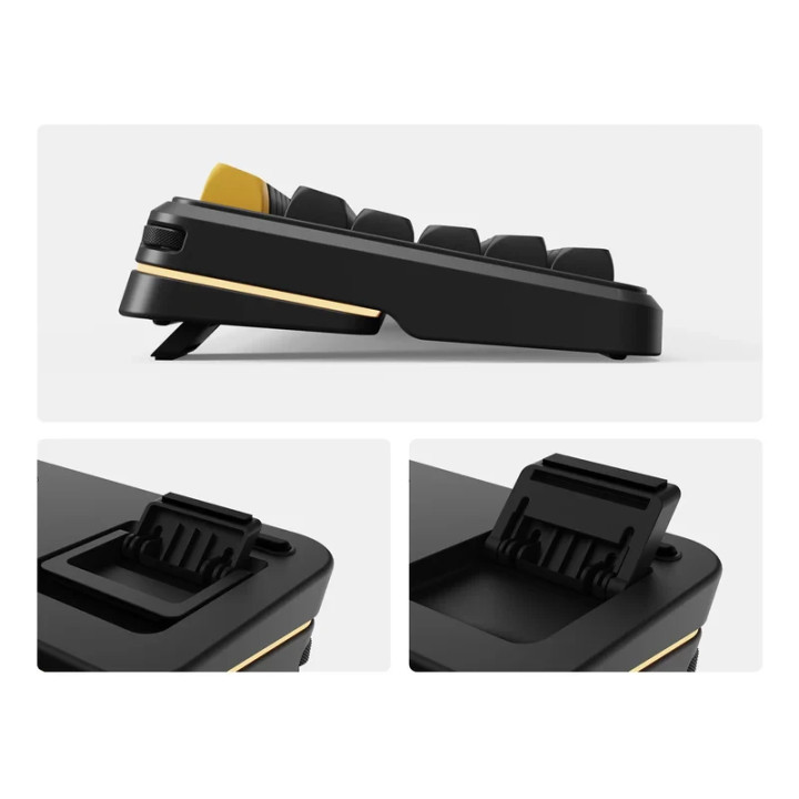 Bluetooth механична геймърска клавиатура MCHOSE MC-K99 V3, 98% размер, Linear Icy Creamsicle Switch, RGB подсветка - MC-K99V3-4 