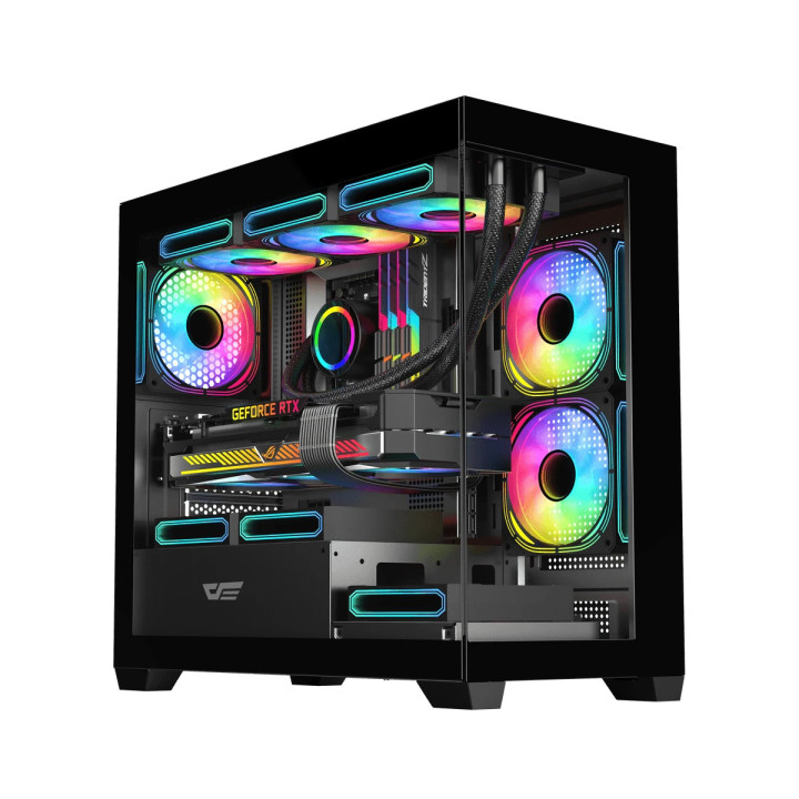 Геймърски компютър ION DS900M с процесор AMD Ryzen 5 8400F, видео карта Radeon RX 7600 8GB GDDR6, RAM памет 8GB DDR5 5600MHz, SSD 1TB NVMe PCIe Gen4