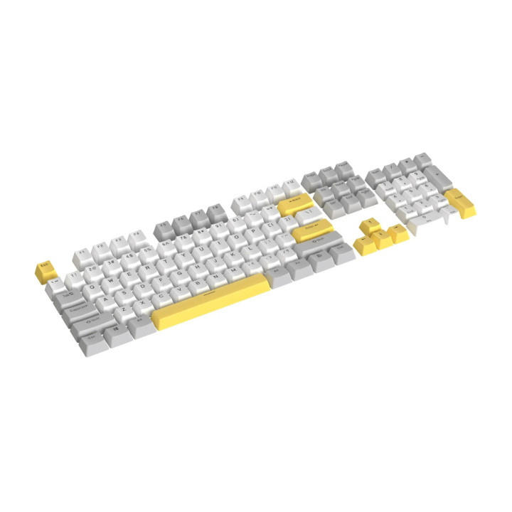 Капачки за клавиатура Marvo KP-04, PBT Double Injection, 104 клавиша, OEM Height, MX Cross Axis - MARVO-KP-04-YL - 2