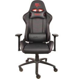 Геймърски стол FragON 3X Series V2, Черен, Изкуствена кожа, 130 Kg макс. тегло, Регулируеми подлакътници - FRGN_3X_R2_BLACK - 1