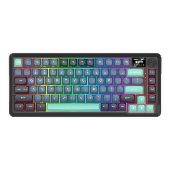 Bluetooth механична геймърска клавиатура Redragon Behemoth Pro K724GBG-RGB-PRO, RGB осветление, Redragon Mambo L линейни превклю