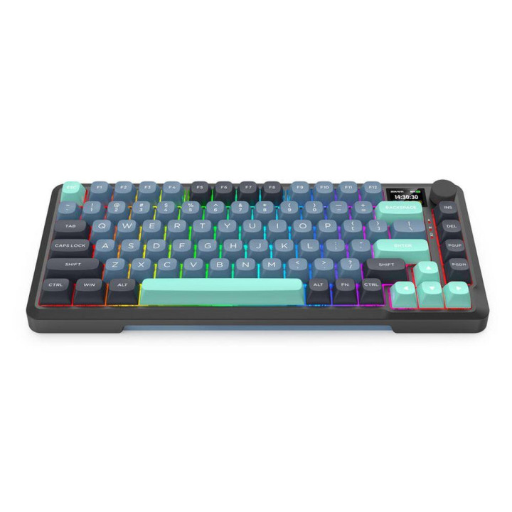 Bluetooth механична геймърска клавиатура Redragon Behemoth Pro K724GBG-RGB-PRO, RGB осветление, Redragon Mambo L линейни превклю