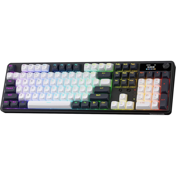 Bluetooth механична геймърска клавиатура Redragon Wyvern K761WB-RGB-PRO, RGB подсветка, Numpad, 3000mAh батерия - 1