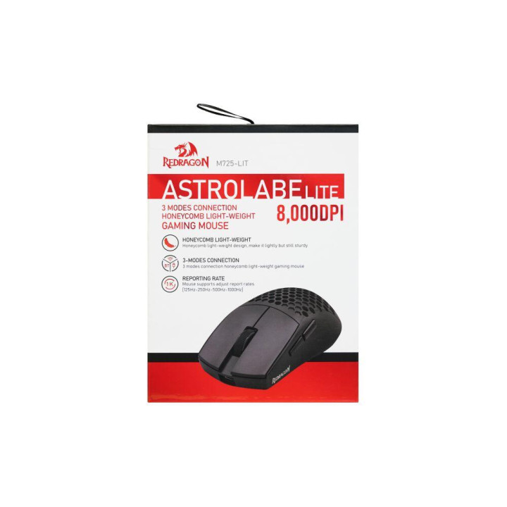 Bluetooth /Безжична геймърска мишка Redragon Astrolabe Lite M725-LIT, до 8000 DPI, 1000Hz Polling Rate, Оптична - 7