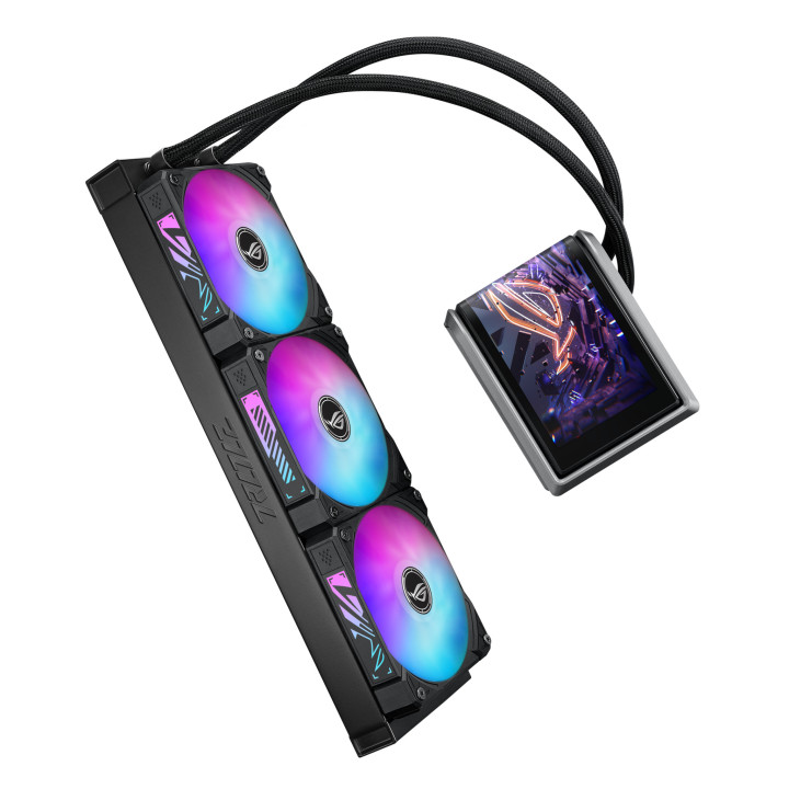 Водно охлаждане за процесор ASUS ROG Ryuo IV 360, съвместимост AM4/AM5/1700/1851/115x, 120mm вентилатор, 400mm тръба - 90RC01N1-