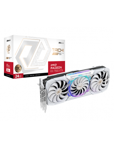 Видео карта AsRock AMD RADEON RX 7900 XTX Taichi White OC 24GB GDDR6 - RX7900XTX TCW 24GO