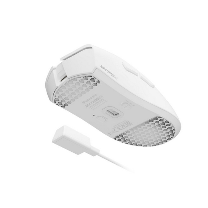 Безжична геймърска мишка GENESIS Zircon 880 Pro, 30000 DPI, Optical сензор, 6 програмируеми бутони, White - NMG-2382 - 7