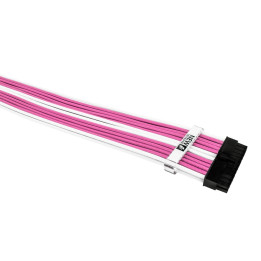 Комплект удължителни кабели 1stPlayer Custom Modding Cable Kit Pink/White, ATX24P, EPS, PCI-e - PKW-001
