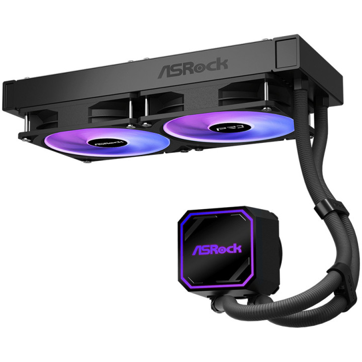 Водно охлаждане за процесор ASROCK Pro 240 ARGB, 240mm радиатор, AM5/AM4/LGA1851/LGA1700 - 90-APRA24-BAAGA6 - 4