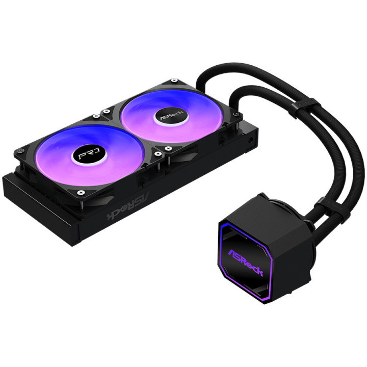 Водно охлаждане за процесор ASROCK Pro 240 ARGB, 240mm радиатор, AM5/AM4/LGA1851/LGA1700 - 90-APRA24-BAAGA6 - 5