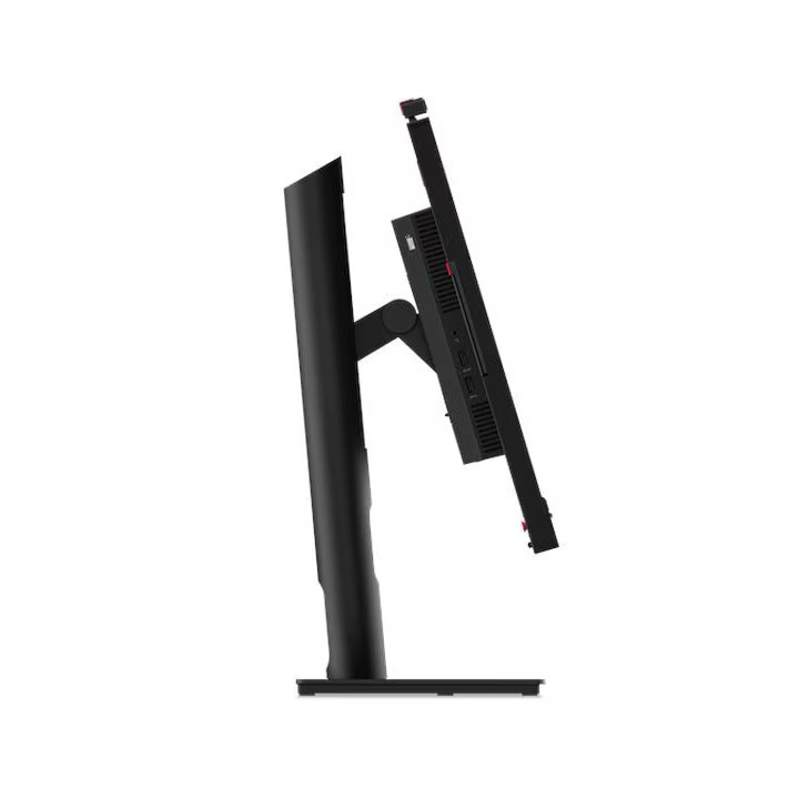 Монитор LENOVO ThinkVision T24mv-30, 23.8" Full HD IPS, 5MP камера, двойка микрофони и USB-C връзка с до 90W захранване - 63D7UA