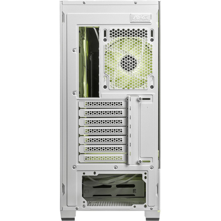 Кутия за компютърMSI MAG PANO 110R PZ WHITE, Midi Tower ATX/M-ATX/ITX, 4x 120mm ARGB вентилатора, Темперирано стъкло - MAG_PANO_