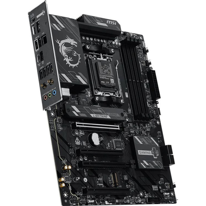 Дънна платка MSI B850 GAMING PRO WIFI6E, Socket AM5, 4x DDR5 до 8200MHz, 4x PCIe x16, 2x M.2, WiFi 6E, Bluetooth 5.3 - 911-7E89-