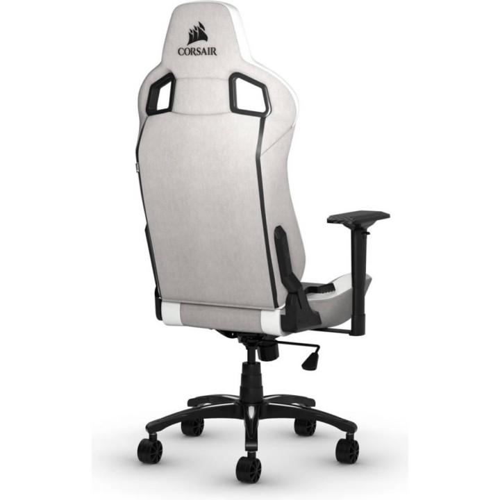Геймърски стол Corsair T3 RUSH, Текстил, Сив/Бял - CF-9010058-WW - 3