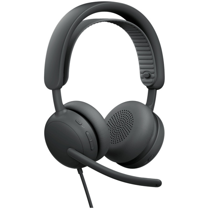 Слушалки Logitech Zone Wired 2, USB Type-C, 40mm динамични говорители, шумопотискане - 981-001615 - 2