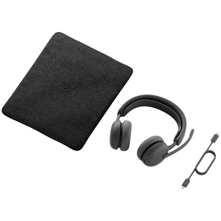 Bluetooth слушалки Logitech Zone Wireless 2, Bluetooth 5.3, ANC, 48ч. батерия, Graphite - 981-001498 - 4