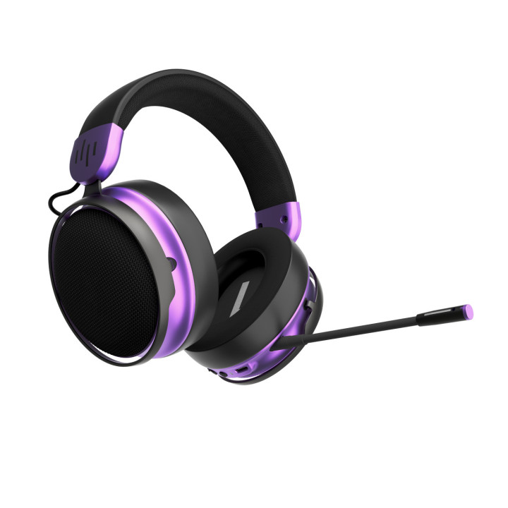 Геймърски безжични слушалки Dark Project Sono Wireless, черни/виолетови - DPP_SONO_WLESS_BLACK - 4