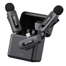 Безжична микрофонна система BOYA BY-V30, USB Type-C, Динамичен, Омнидиректен, 20Hz-16kHz - 1