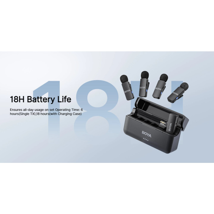 Безжична микрофонна система BOYA BY-V4U, USB Type-C, Динамичен, Омнидиректен - 3