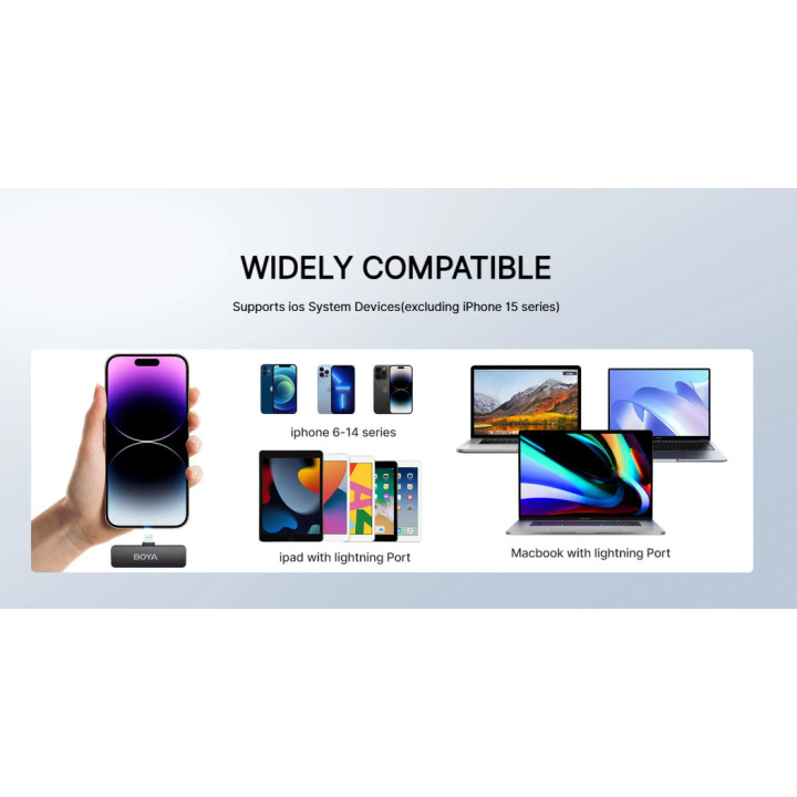 Безжична микрофонна система BOYA BY-V4U, USB Type-C, Динамичен, Омнидиректен - 7